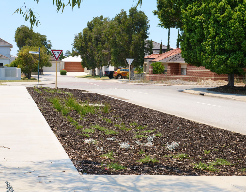 City of Belmont street and compliant verge.