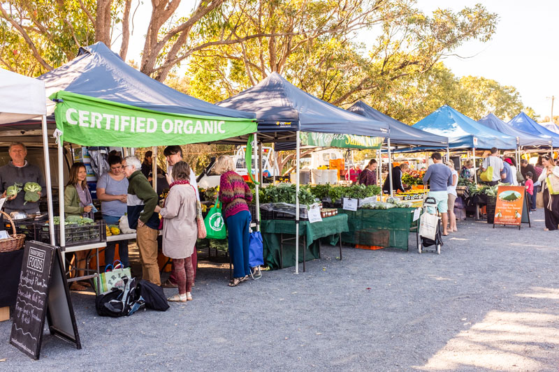 Stallholders selling wares in public streets