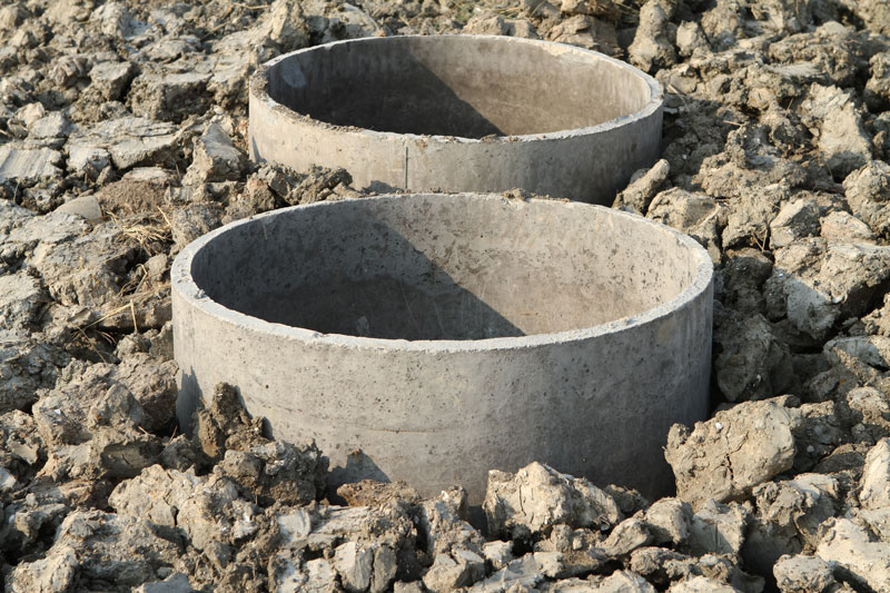 Water Water Concrete Cylinders