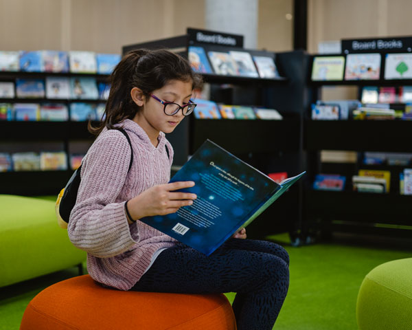 Young person using a VR headset
