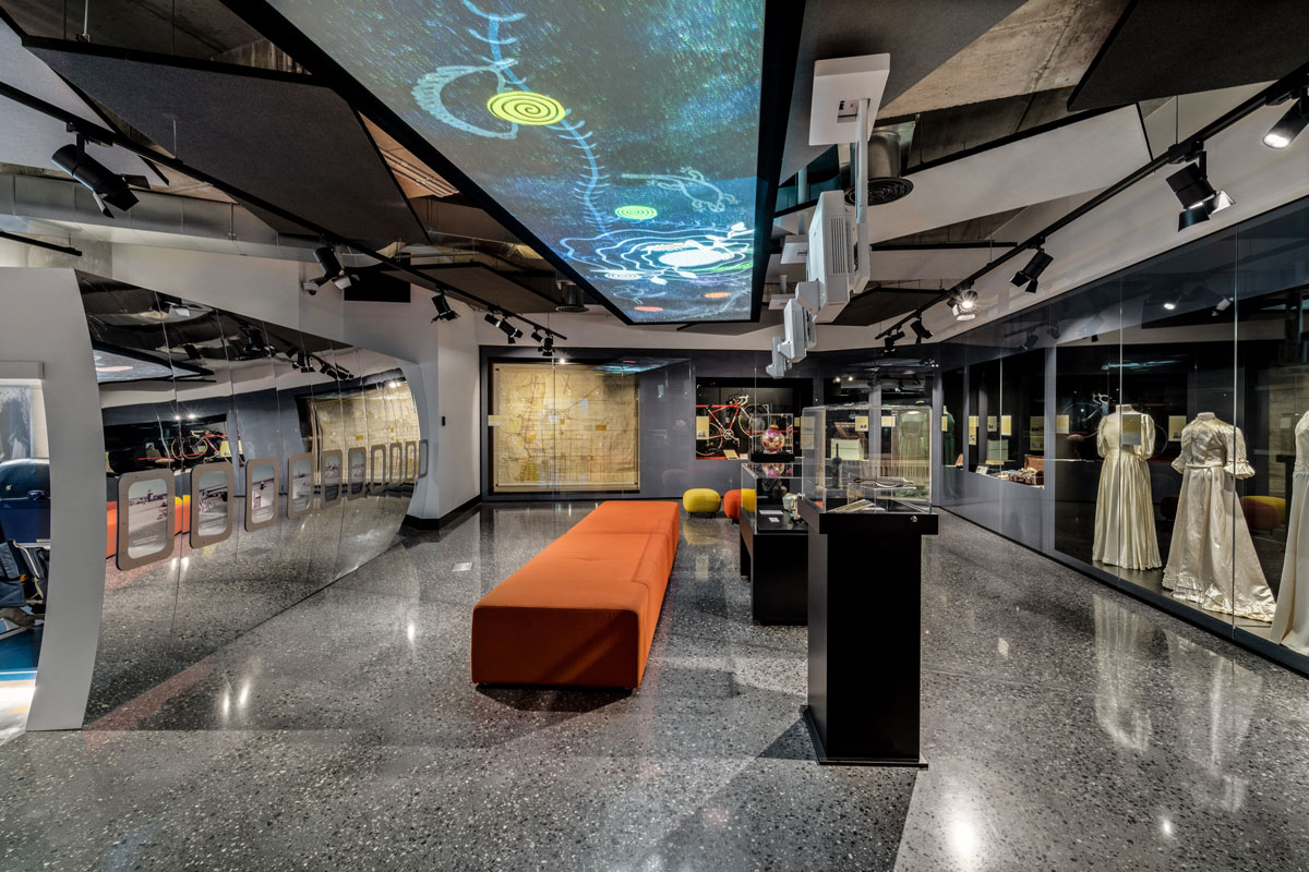 Belmont Museum displays.