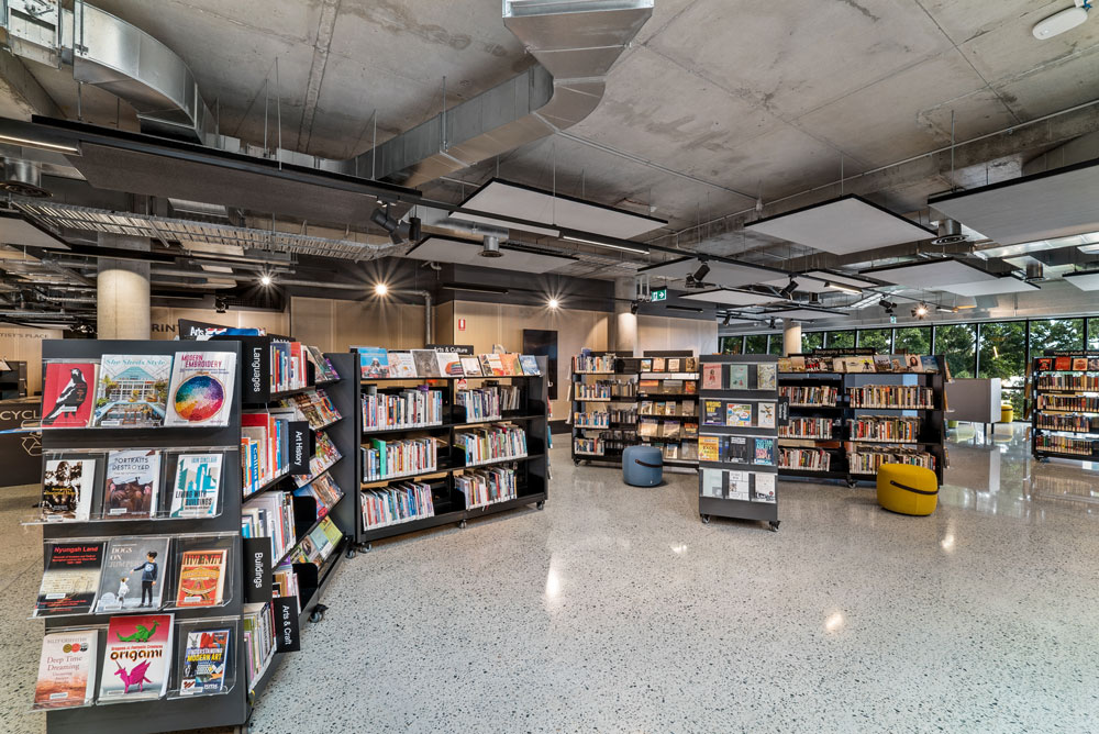 Second floor of library