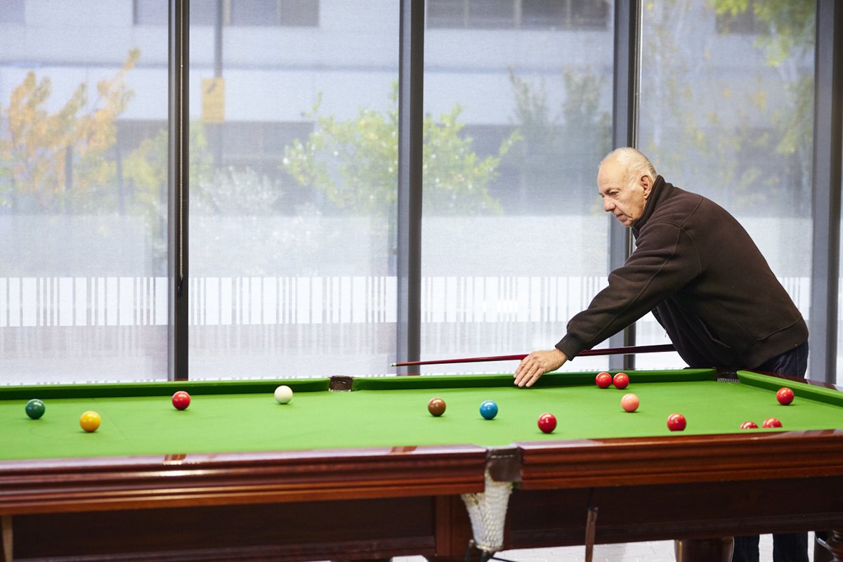 Billiards room inside Seniors Hub