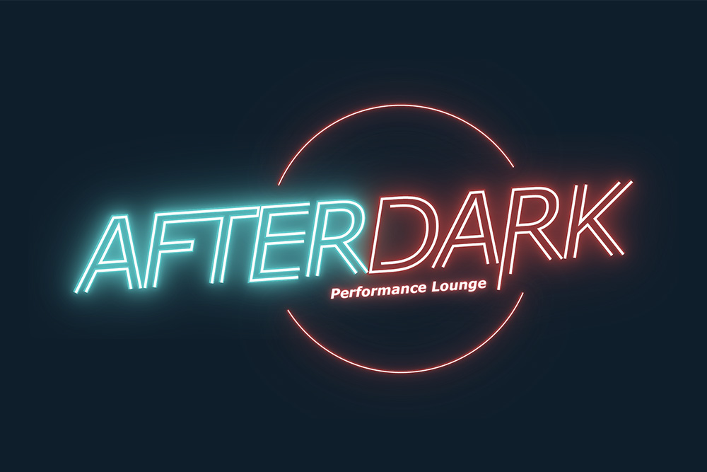 Afterdark logo on dark background