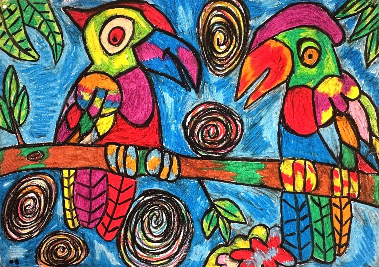 Pastel drawing by Linda Hulsmans