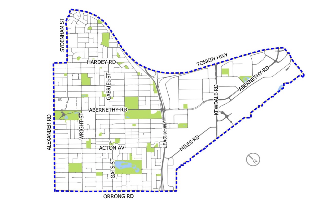 Powerline Pruning Map South Side